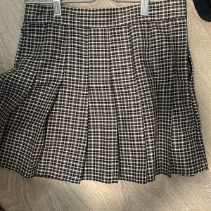 plaid skirt